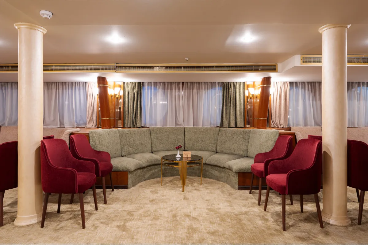 Lounge aboard the Magic I Nile Cruise Nile cruise